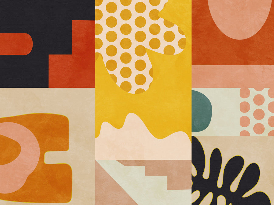 Playing Around Shapes 6 Mural Wallpaper