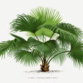 Vintage Palm Tree IV Mural Wallpaper - pure wallpaper artwork