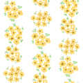 Ditsy Floral Clusters, White Mural Wallpaper - pure wallpaper artwork