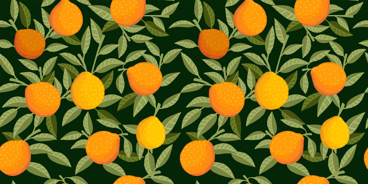 Ripen Oranges Mural Wallpaper - pure wallpaper artwork