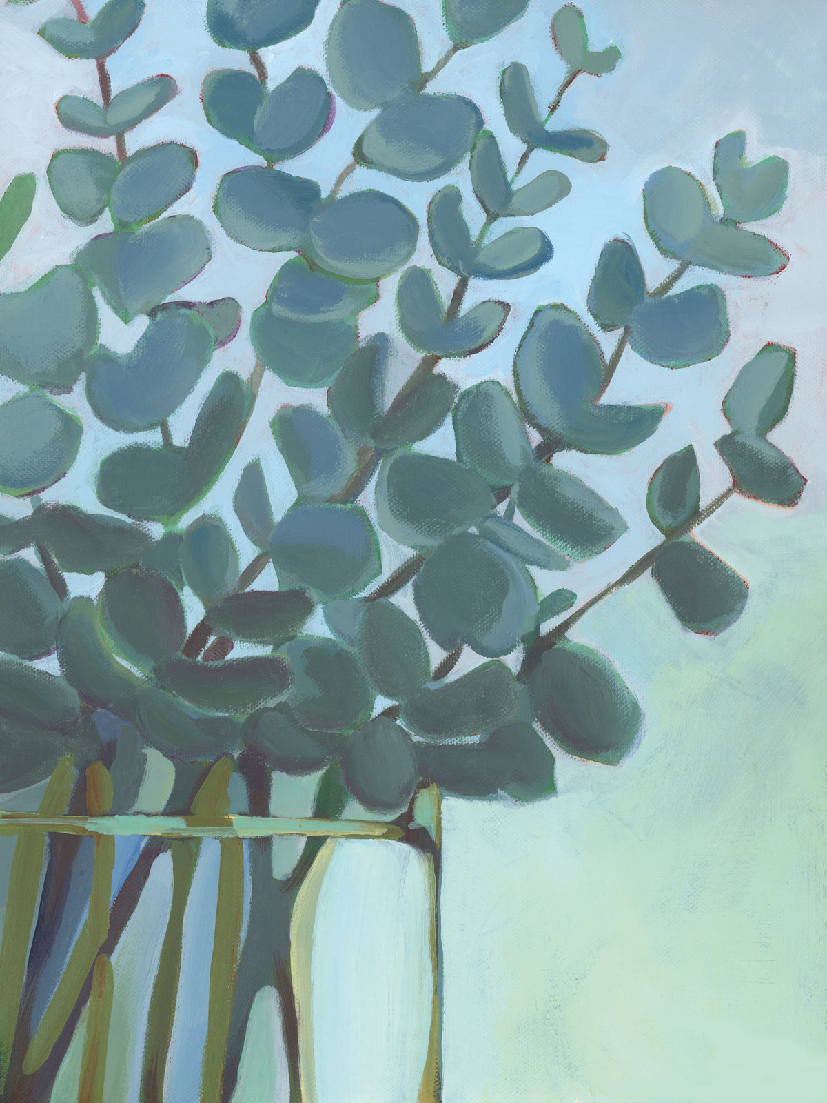 Eucalyptus Bouquet Mural Wallpaper - pure wallpaper artwork