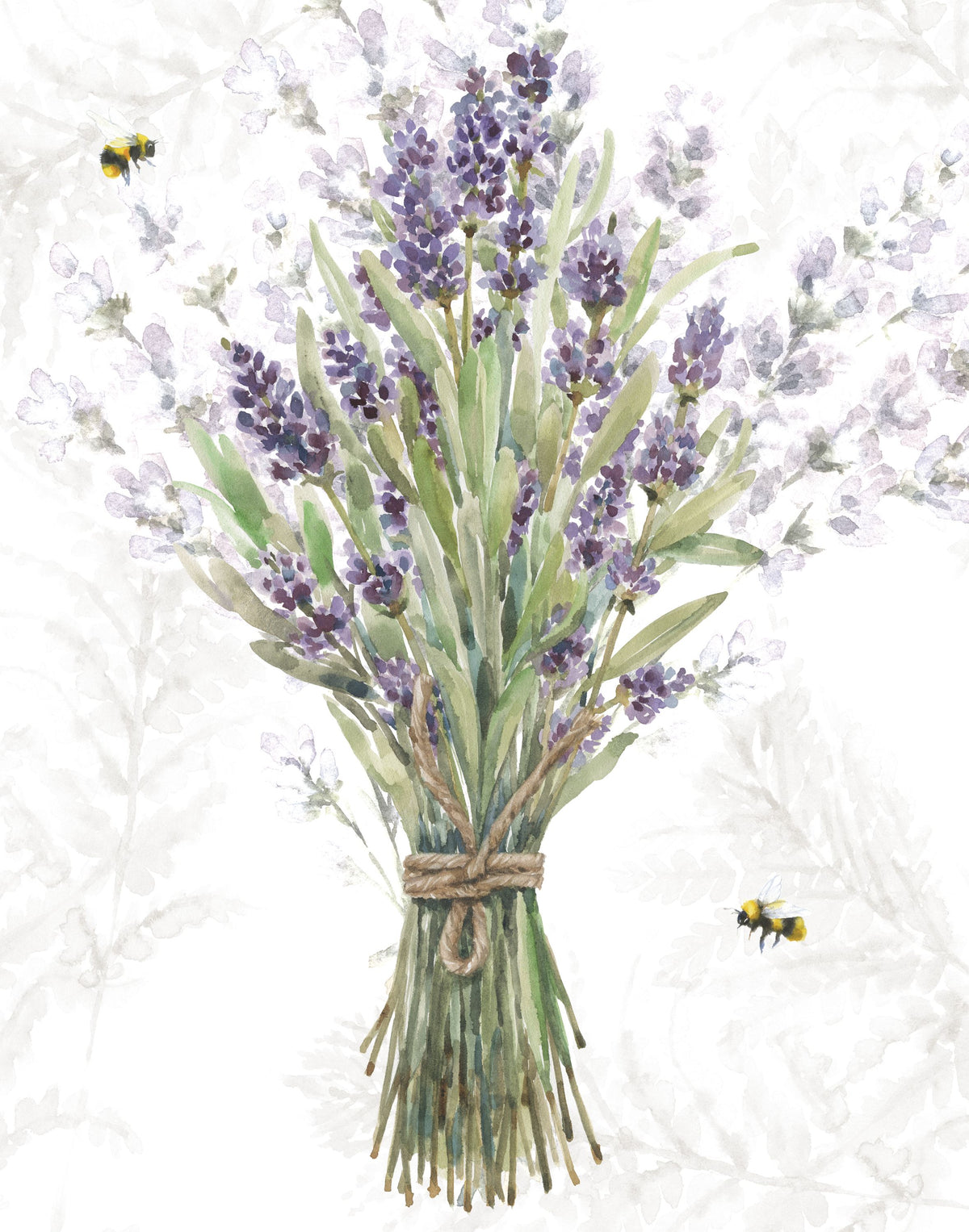 Fresh Lavender II Mural Wallpaper - pure wallpaper artwork