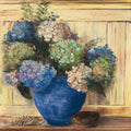Summer Hydrangea Blue Pot Mural Wallpaper - pure wallpaper artwork