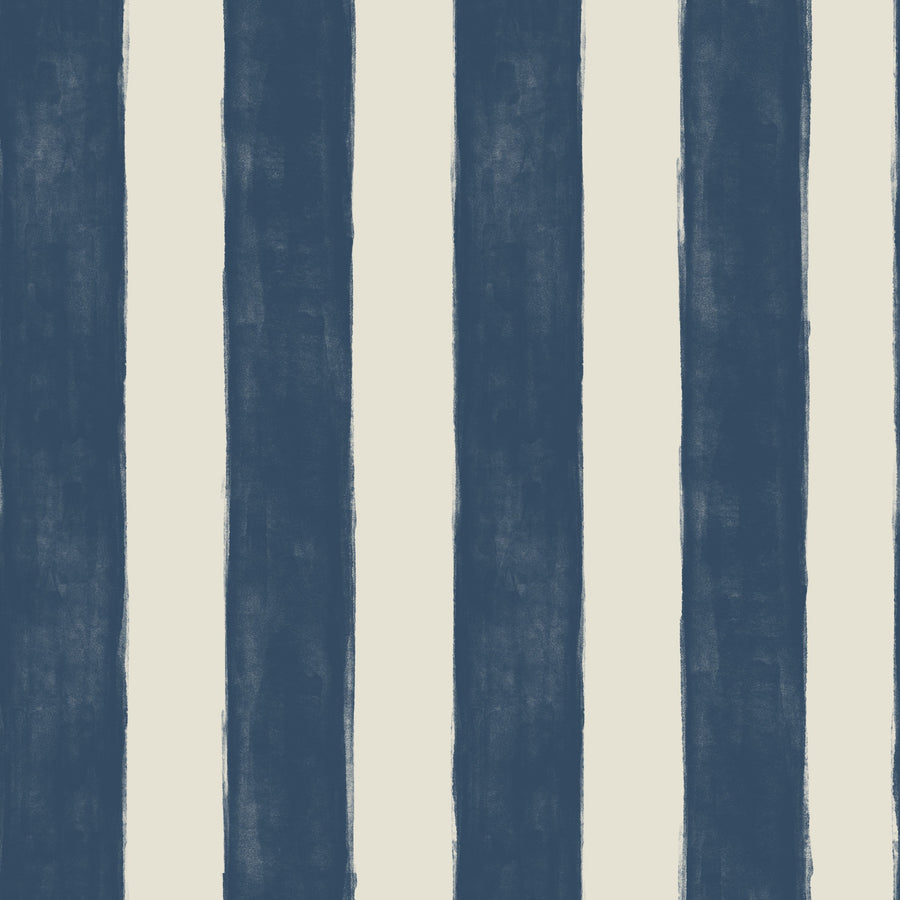 Sino Vertical Lines, Denim Mural Wallpaper