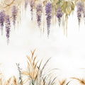 Wisteria and Field Grasses Mural Wallpaper - pure wallpaper artwork
