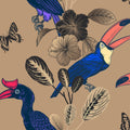 Laughing Birds Mural Wallpaper - pure wallpaper artwork