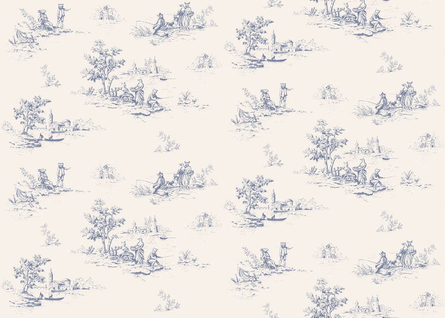Fairy Tale Toile De Jouy Mural Wallpaper