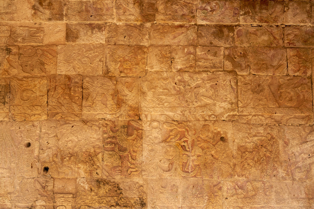 Temple Inscriptions Mural Wallpaper - pure wallpaper artwork