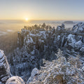 Bastei Bridge Sunset Mural Wallpaper - pure wallpaper artwork