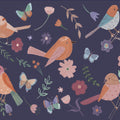 Royal Birds Mural Wallpaper - pure wallpaper artwork