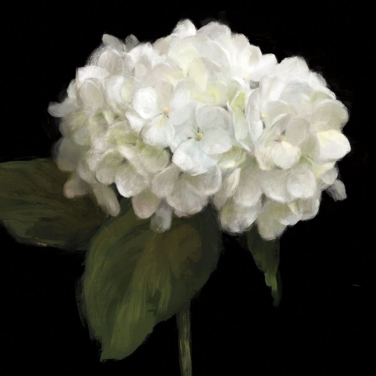Gentle Hydrangea Mural Wallpaper - pure wallpaper artwork