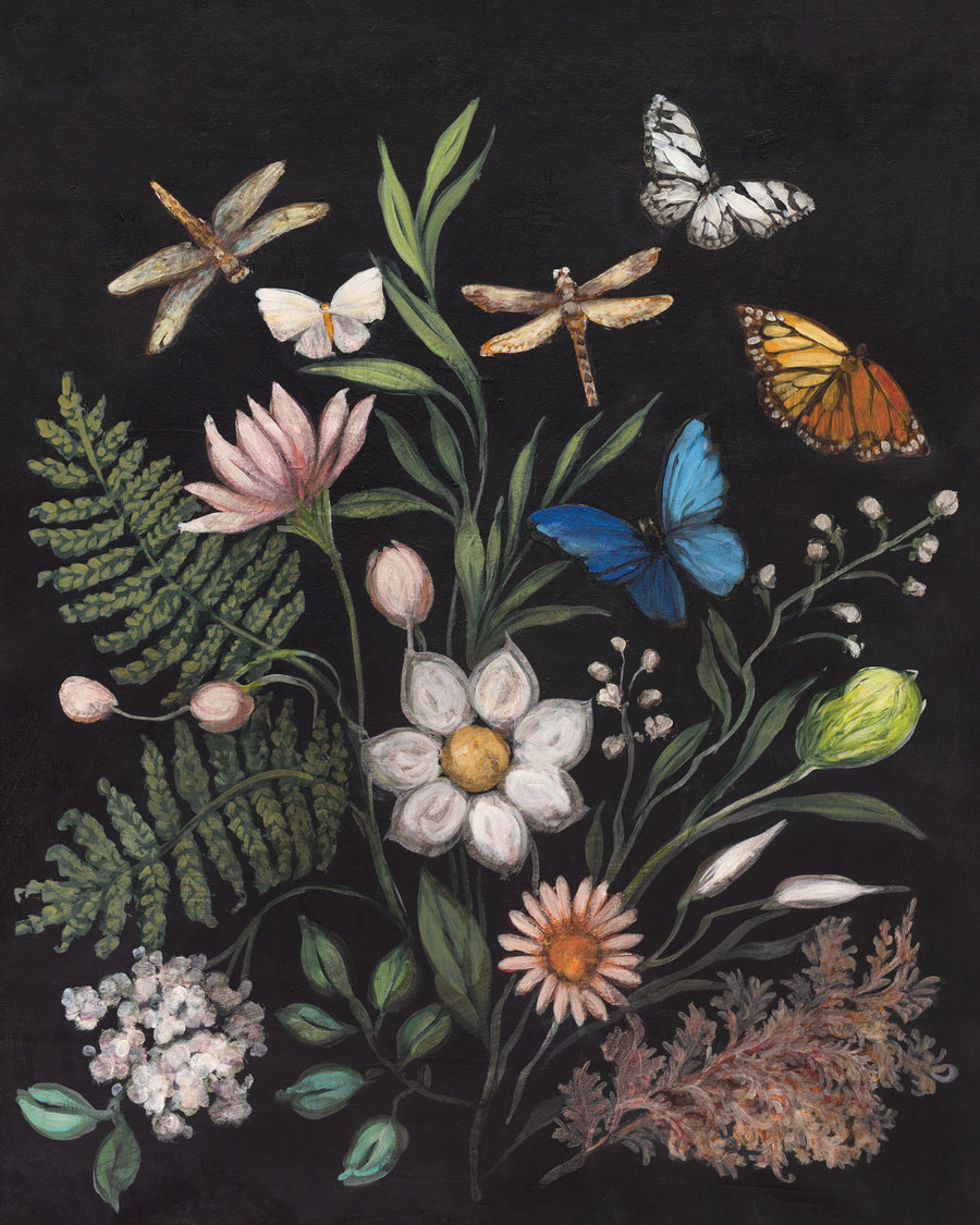 Gothic Botanical Mural Wallpaper
