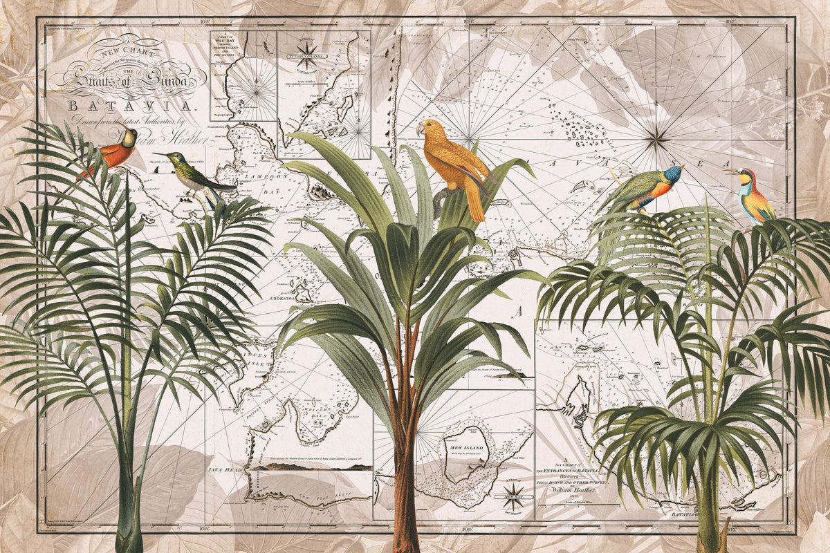Indonesia Jungle Paradise No1 Mural Wallpaper - pure wallpaper artwork