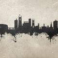 Derby England Skyline Concrete Mural Wallpaper - pure wallpaper artwork
