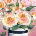 Spring Blooms in Striped Vase II Mural Wallpaper - pure wallpaper artwork