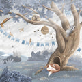 Oak Hill Slumber, Sky Blue Mural Wallpaper - pure wallpaper artwork
