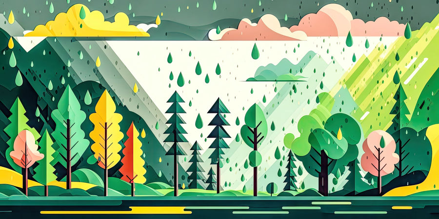 Fantasy Forest Summer Mural Wallpaper