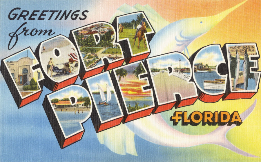 Greetings From Fort Pierce Mural Wallpaper