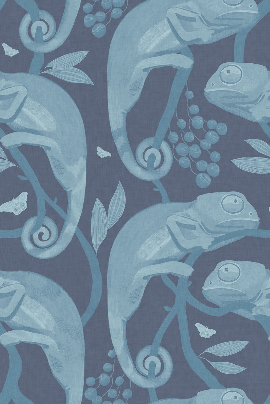 Chamelion Blue Mural Wallpaper