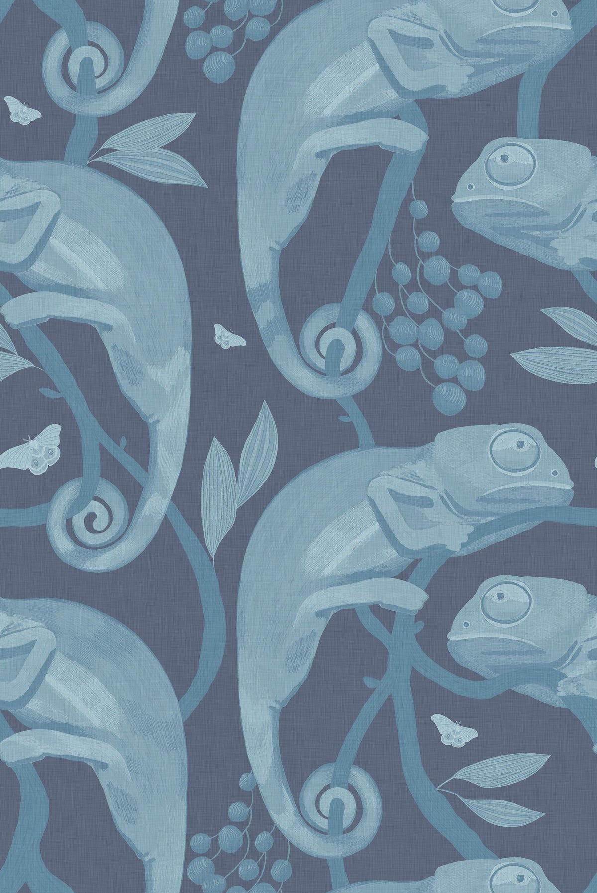 Chamelion Blue Mural Wallpaper - pure wallpaper artwork