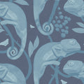 Chamelion Blue Mural Wallpaper - pure wallpaper artwork