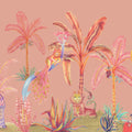 Colorful Jungle, Peach Mural Wallpaper - pure wallpaper artwork