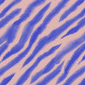 Watercolor Tiger Stripes, Periwinkle on Pink Mural Wallpaper - pure wallpaper artwork