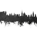 Salzburg Austria Skyline Black & White Mural Wallpaper - pure wallpaper artwork