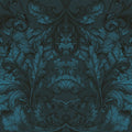 Shielded Leaf Blue Mural Wallpaper - pure wallpaper artwork