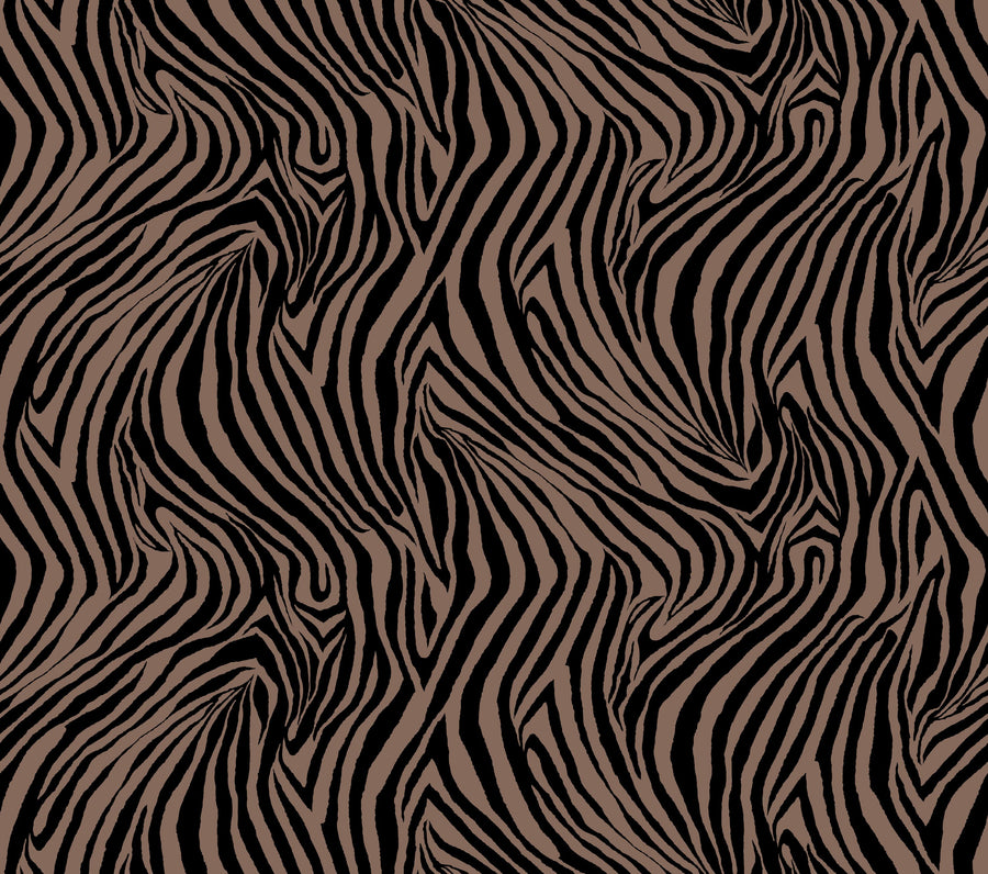 A Stripe of Zebra, Mauve Mural Wallpaper