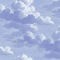 Intaglio Clouds, Periwinkle Mural Wallpaper - pure wallpaper artwork