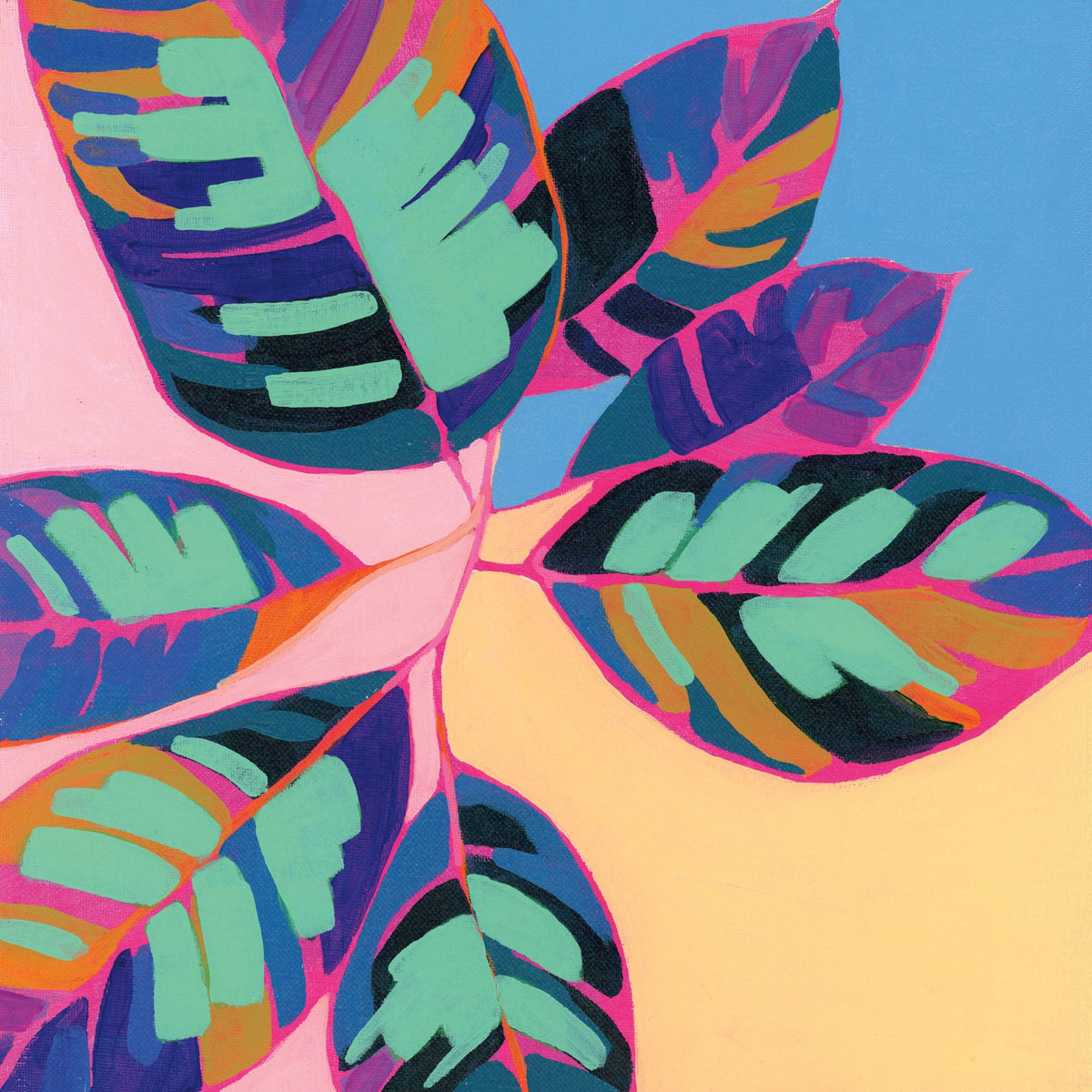 Plant Lady I Mural Wallpaper - pure wallpaper artwork