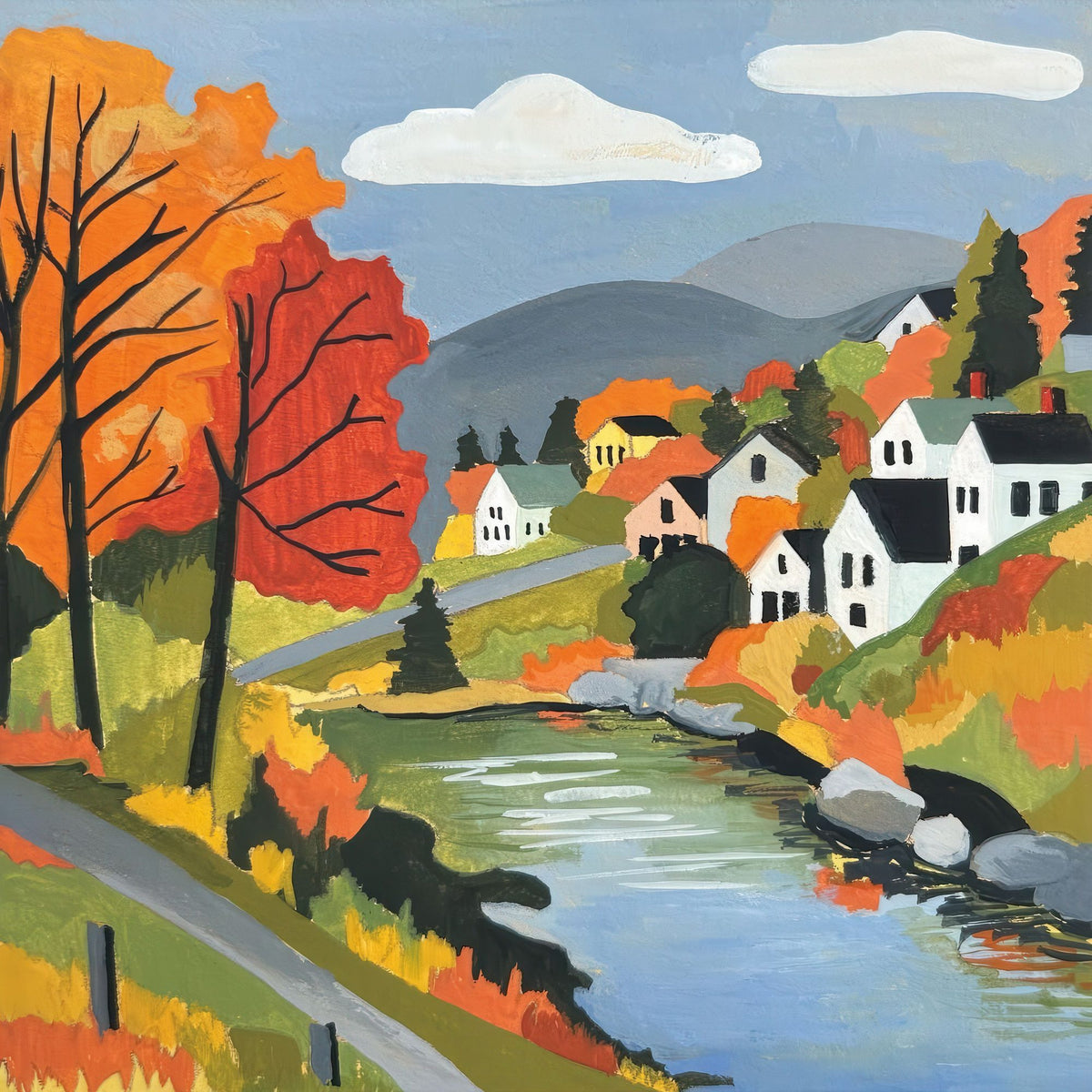 Fall Colors Mural Wallpaper - pure wallpaper artwork