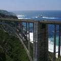 Coastal Bridge Vista Mural Wallpaper - pure wallpaper artwork