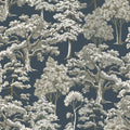 Park Trees, Blue Mural Wallpaper - pure wallpaper artwork