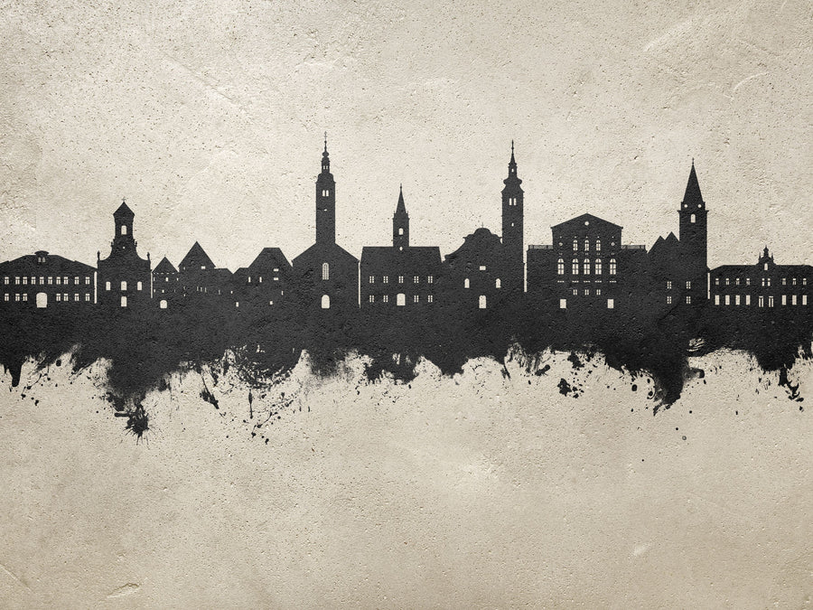 Varaždin Croatia Skyline Concrete Mural Wallpaper