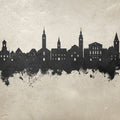 Varaždin Croatia Skyline Concrete Mural Wallpaper - pure wallpaper artwork