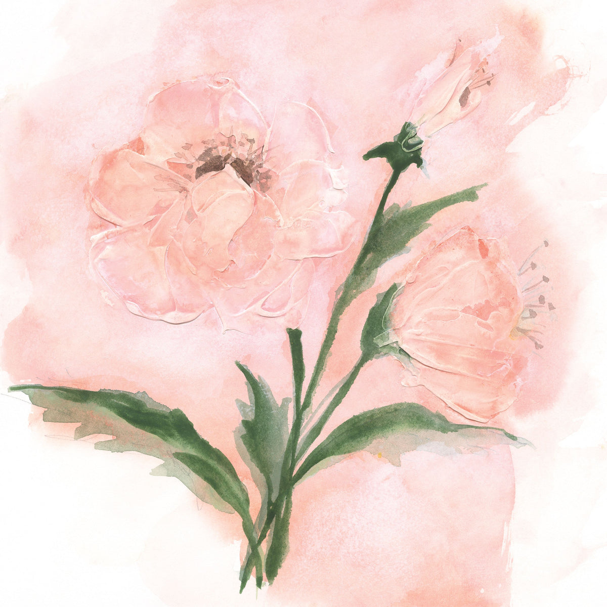 Dimensional Poppy I Mural Wallpaper - pure wallpaper artwork