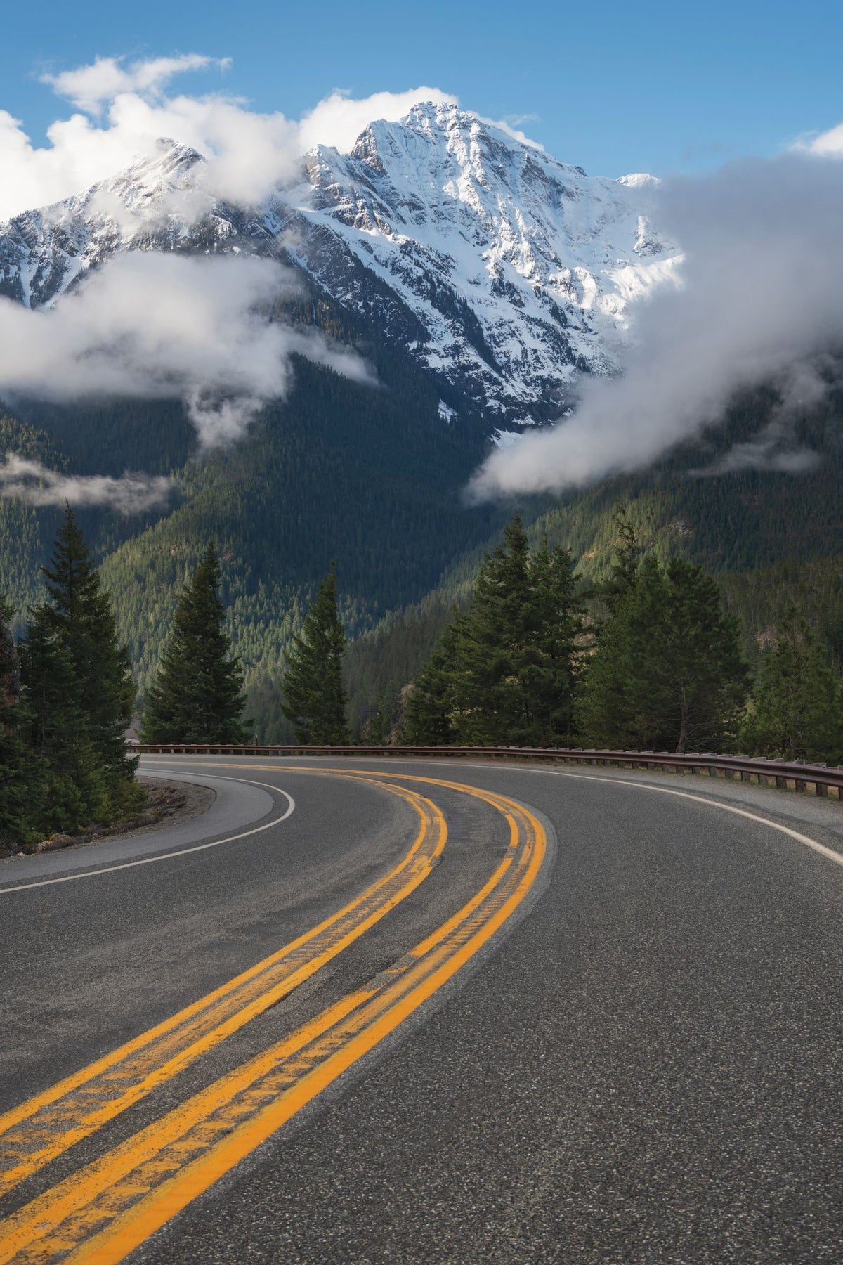 Colonial Peak and North Cascades Highway Mural Wallpaper - pure wallpaper artwork