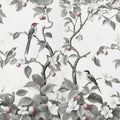 Bird Harmony, Gray Mural Wallpaper - pure wallpaper artwork