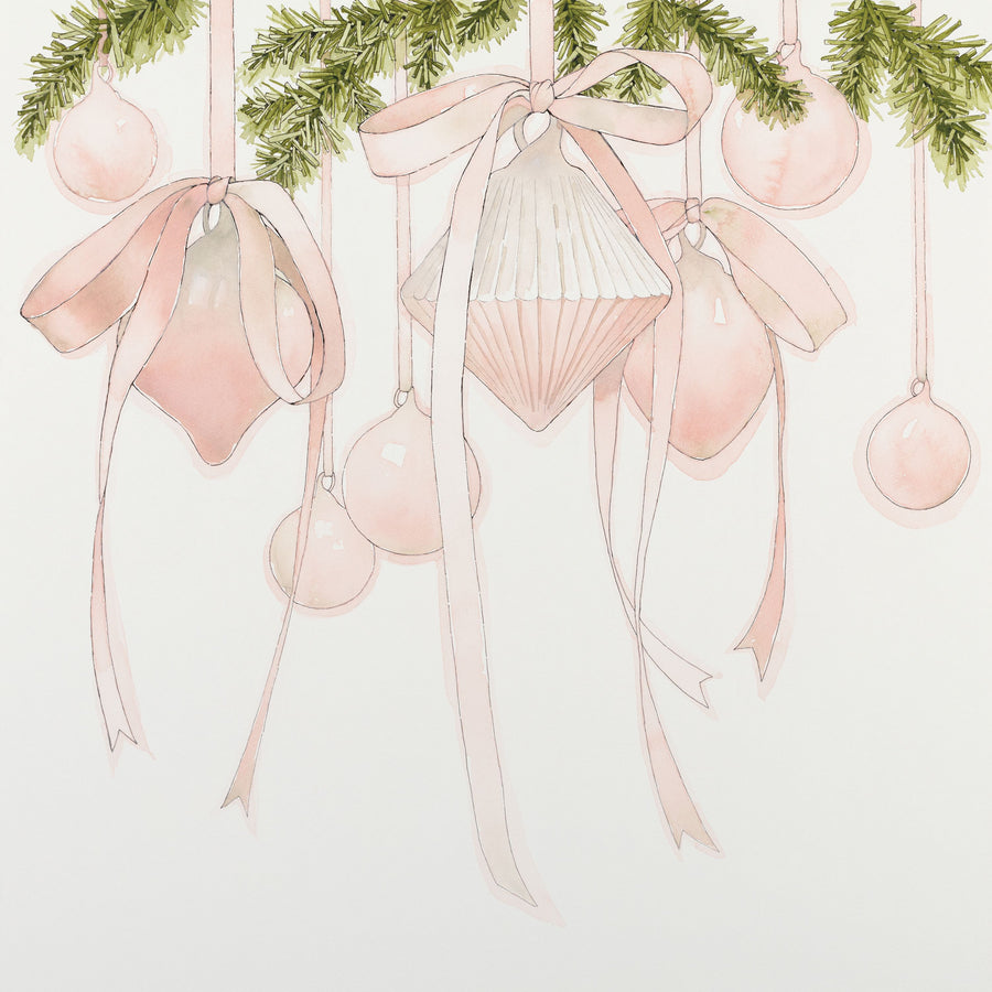 My Pink Christmas Mural Wallpaper