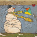 Seasonal Snowman III Mural Wallpaper - pure wallpaper artwork
