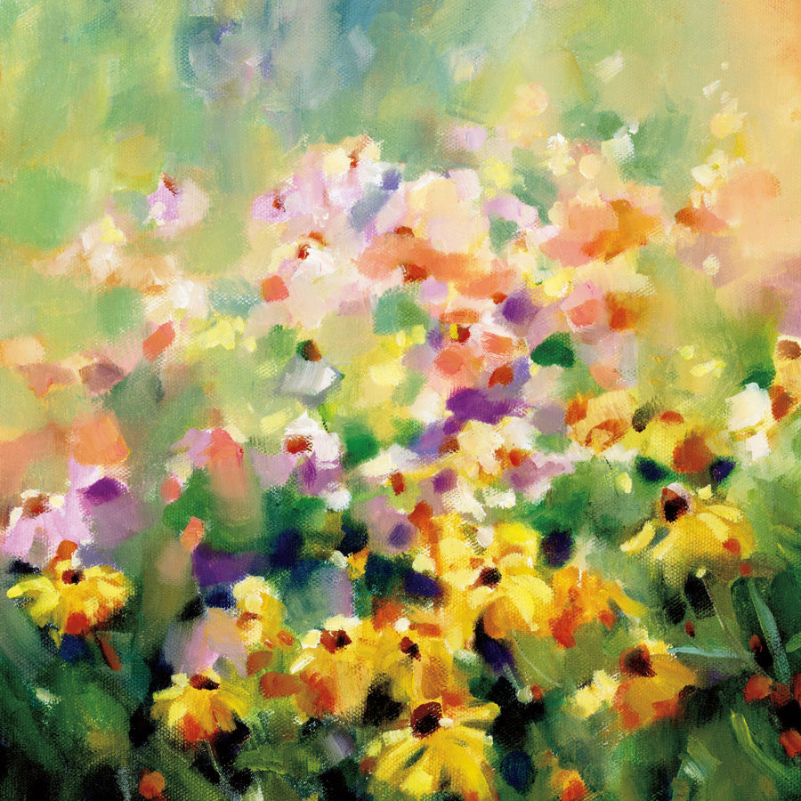 Wild Meadow Mural Wallpaper - Warm Tone