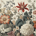 Dahlia Days, Orange Mural Wallpaper - pure wallpaper artwork
