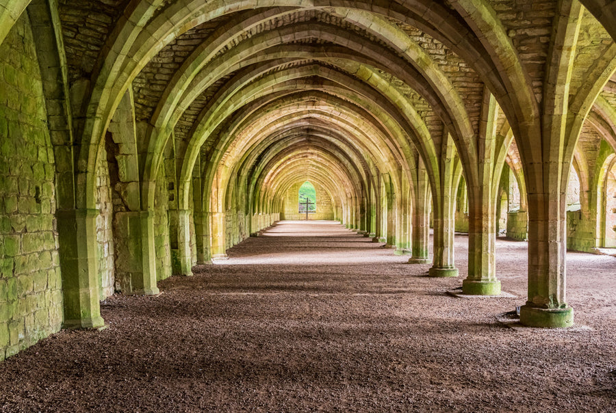 Fountains Abbey Left Mural Wallpaper