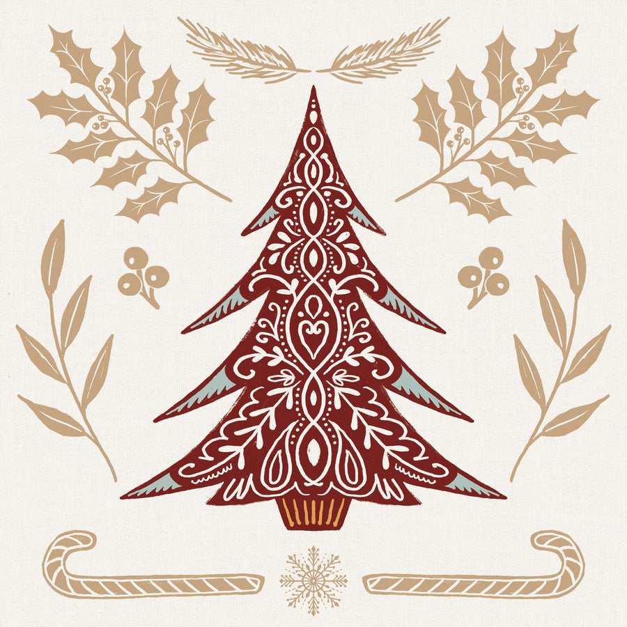 Holiday Form IX Color Mural Wallpaper