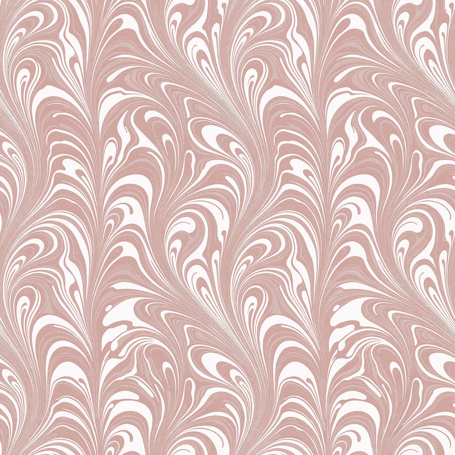 Marbelized Flow, Pink Tulip Mural Wallpaper