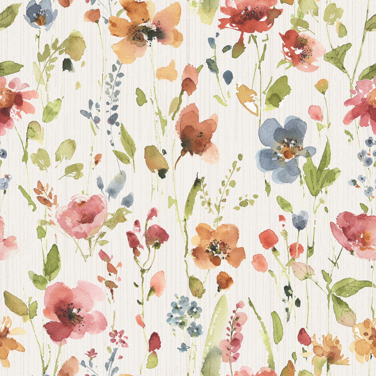 Time to Share Flowers White Mural Wallpaper - pure wallpaper artwork