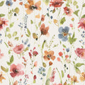 Time to Share Flowers White Mural Wallpaper - pure wallpaper artwork