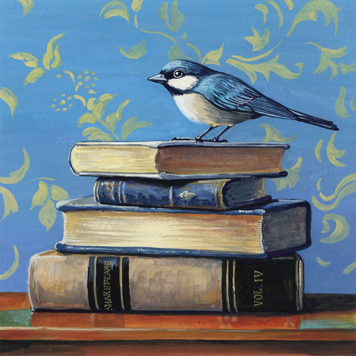 Early Bird Bookworm Mural Wallpaper - pure wallpaper artwork
